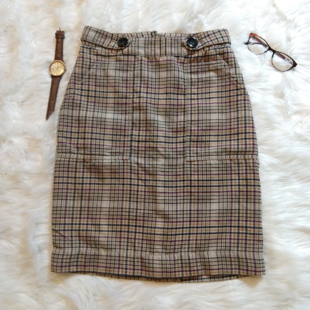 MERONA tartain plaid pencil skirt